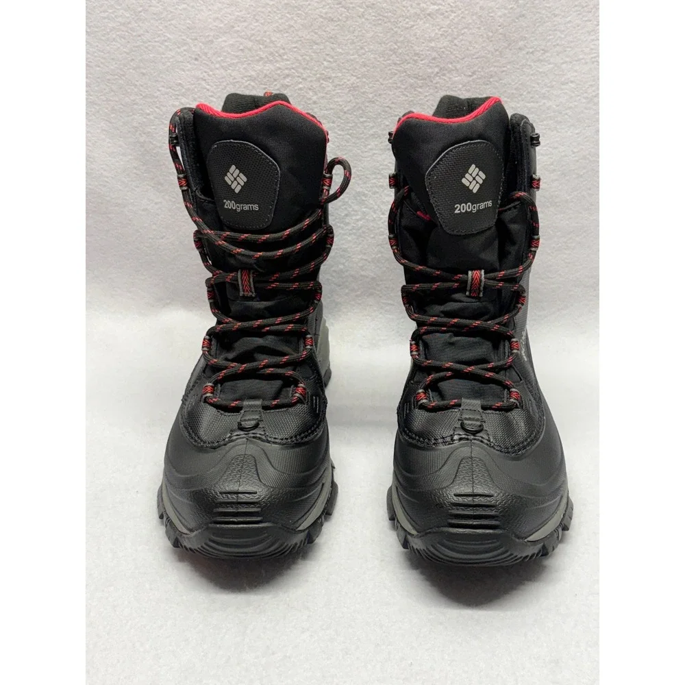 Columbia Bugaboot III Waterproof Winter Boots Black Red BM5980-012 Mens 10